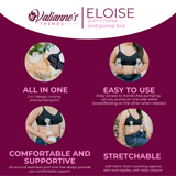 Valianne's Trends Eloise 2-in-1 nurse and pump bra