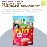 Grinny Puffs Real Grains - Broccoli - Pumpkin - Strawberry 60g