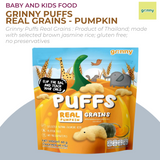 Grinny Puffs Real Grains - Broccoli - Pumpkin - Strawberry 60g