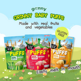 Grinny Puffs Real Grains - Broccoli - Pumpkin - Strawberry 60g