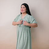 Valianne's Trends Juliet Nursing Dress - Maternity - Breastfeeding - Postpartum- Eyelet Nursing