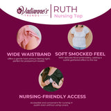 Valianne's Trends Ruth Nursing Blouse - Premium - Graceful Bloom Collection