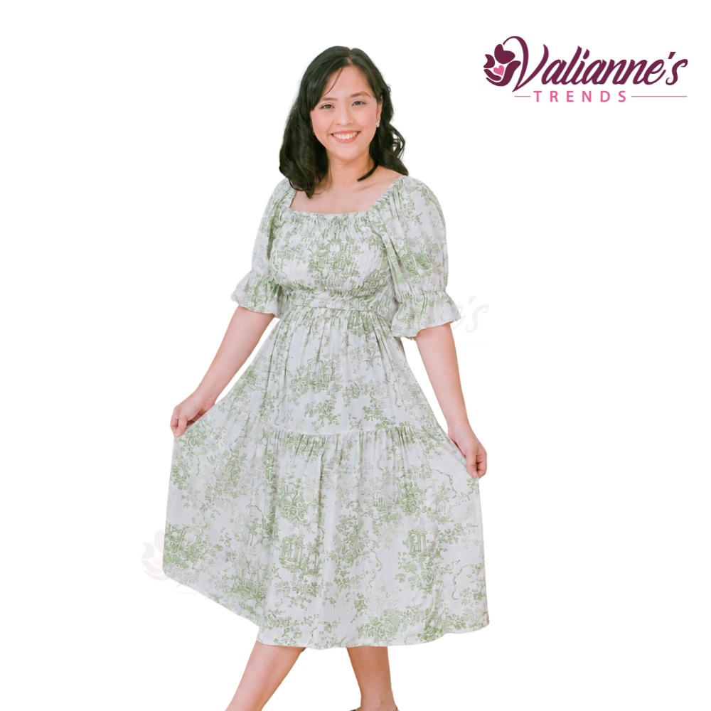 Valianne's Trends - Elara Nursing Dress - Meadow Haven Collection