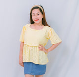 Valianne's Trends Gigi Nursing Blouse- Breastfeeding - Maternity - Casual Nursing Blouse - Eyelet Nursing