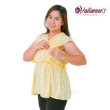 Valianne's Trends Harper Nursing Blouse- Breastfeeding - Maternity - Casual Nursing Blouse - Eyelet Nursing