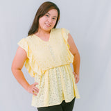 Valianne's Trends Harper Nursing Blouse- Breastfeeding - Maternity - Casual Nursing Blouse - Eyelet Nursing
