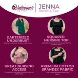 Valianne's Trends Jenna Maternity/Nursing Top/Blouse