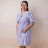 Valianne's Trends Juliet Nursing Dress - Maternity - Breastfeeding - Postpartum- Eyelet Nursing