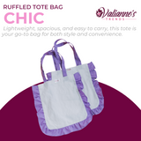 Valianne's Trends Chic Ruffle Tote Bag