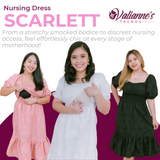 Valianne's Trends Scarlett Nursing Dress - Premium - Graceful Bloom Collection