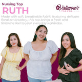Valianne's Trends Ruth Nursing Blouse - Premium - Graceful Bloom Collection