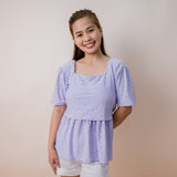 Valianne's Trends Gigi Nursing Blouse- Breastfeeding - Maternity - Casual Nursing Blouse - Eyelet Nursing