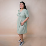 Valianne's Trends Juliet Nursing Dress - Maternity - Breastfeeding - Postpartum- Eyelet Nursing