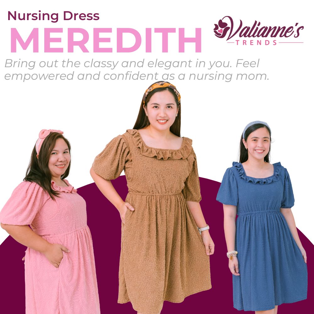 Valianne's Trends Meredith Nursing Dress Maternity Plus Size Bre