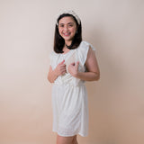 Valianne's Trends Izzie Nursing Jumpshorts - Maternity - Breastfeeding - Postpartum- Eyelet Nursing
