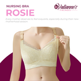 Valianne's Trends Rosie Nursing Bra - Postpartum Bra - Laced Nursing Bra