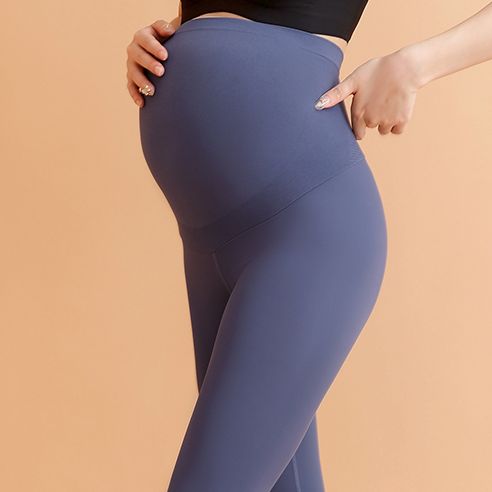 Valianne's Trends Odette Maternity Leggings - Pregnancy Seamless Pants - Mommy Soft and Comfortable