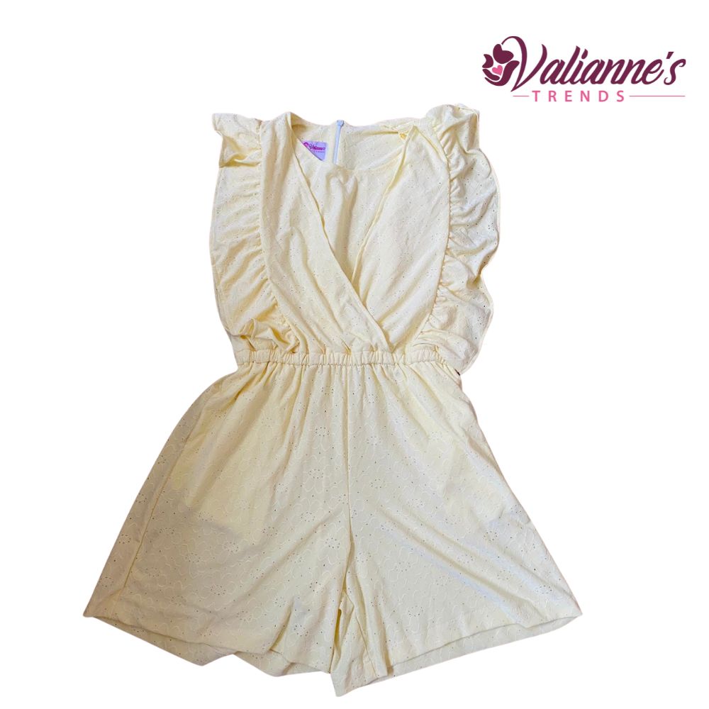 Valianne's Trends Izzie Nursing Jumpshorts - Maternity - Breastfeeding - Postpartum- Eyelet Nursing