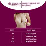 Valianne's Trends Maxine Premium Nursing Bra - Postpartum Bra - Seamless 2-Way Access Bra