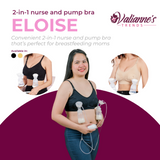 Valianne's Trends Eloise 2-in-1 nurse and pump bra