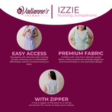Valianne's Trends Izzie Nursing Jumpshorts - Maternity - Breastfeeding - Postpartum- Eyelet Nursing