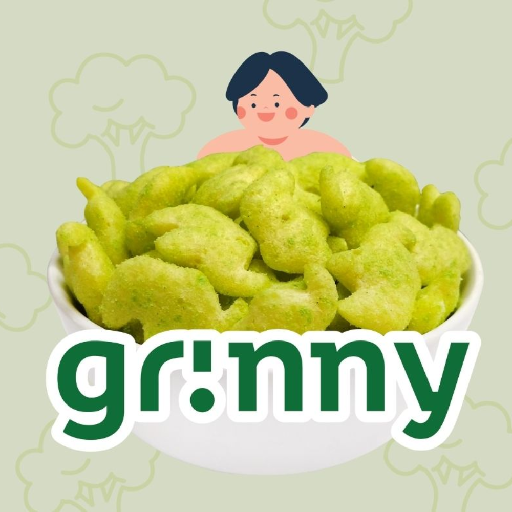 Grinny Puffs Real Grains - Broccoli - Pumpkin - Strawberry 60g