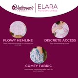 Valianne's Trends - Elara Nursing Dress - Meadow Haven Collection
