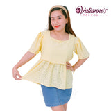 Valianne's Trends Gigi Nursing Blouse- Breastfeeding - Maternity - Casual Nursing Blouse - Eyelet Nursing