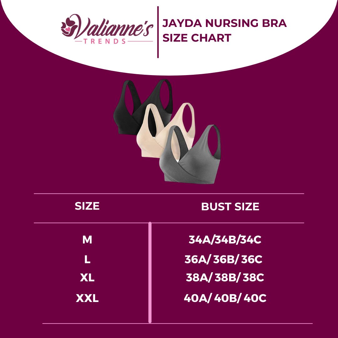 Valianne's Trends Jayda Crossover  Nursing Bra
