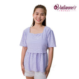 Valianne's Trends Gigi Nursing Blouse- Breastfeeding - Maternity - Casual Nursing Blouse - Eyelet Nursing