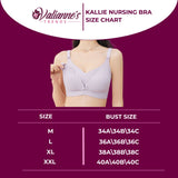 Valianne's Trends Kallie Nursing Bra - Postpartum Bra - Seamless 2-Way Access Nursing Bra
