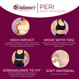 Valianne's Trends Peri Sports Nursing Bra
