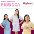 Valianne's Trends Rebecca Nursing Jumpshorts - Maternity - Plus Size - Breastfeeding - Postpartum