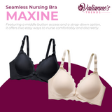 Valianne's Trends Maxine Premium Nursing Bra - Postpartum Bra - Seamless 2-Way Access Bra
