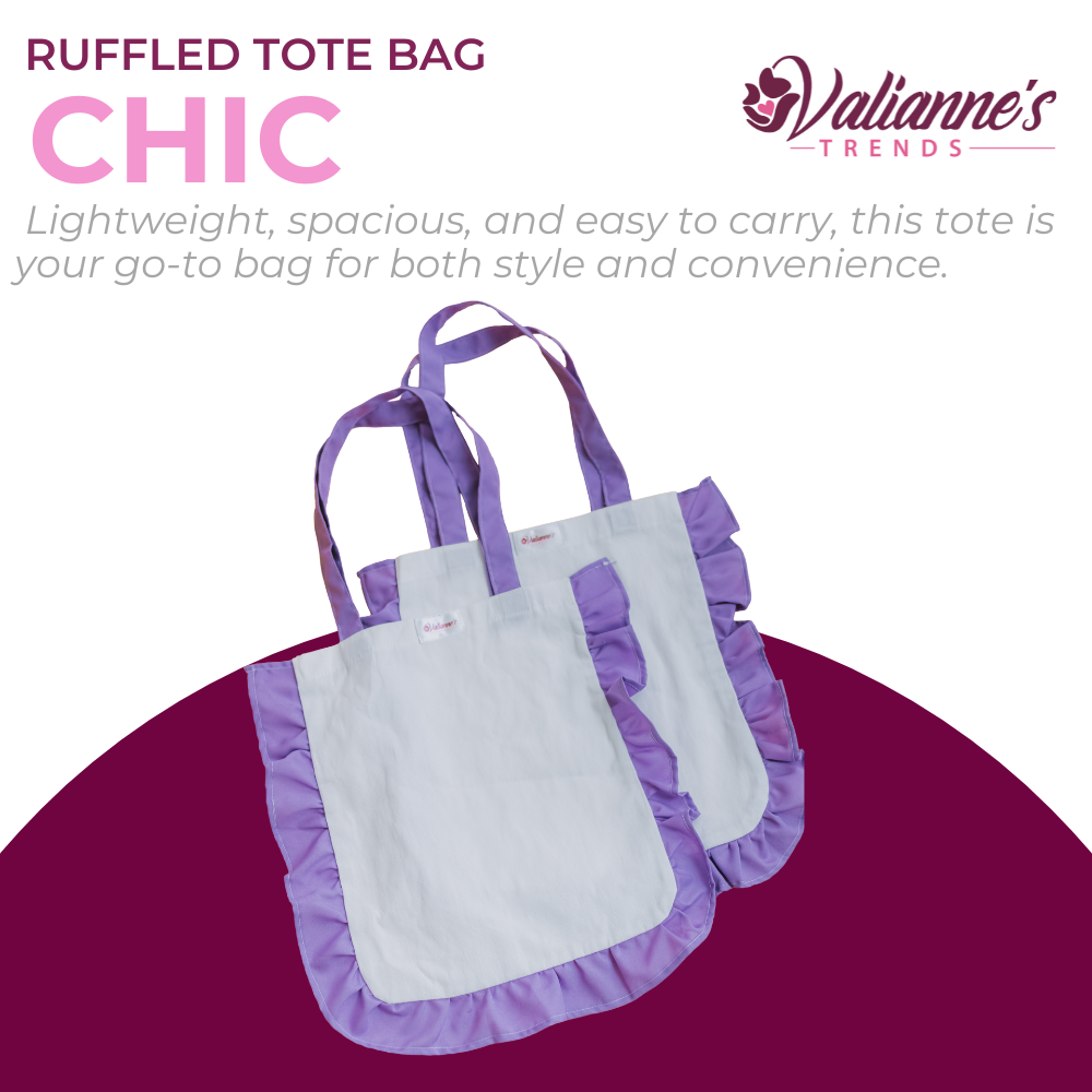 Valianne's Trends Chic Ruffle Tote Bag