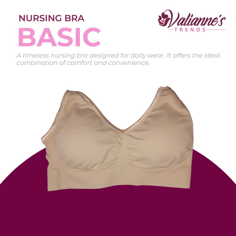 Valianne's Trends Classic Basic Seamless Nursing Bra - Breastfeeding - Maternity