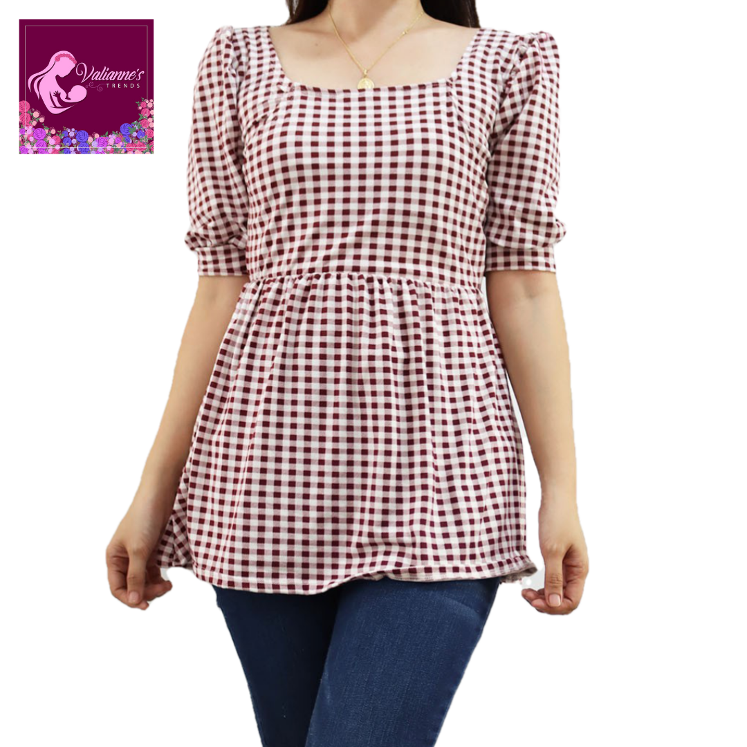Valianne's Trends Jenna Maternity/Nursing Top/Blouse