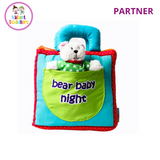 Valiant Toddlers Good Night Baby Bear Cloth Book for Toddlers
