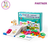 Valiant Toddlers - Wooden Alphabet Toys - ABC Flash Cards - Educational -Montessori