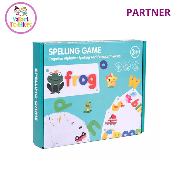 Valiant Toddlers - Wooden Spelling Game - Educational - Montessori